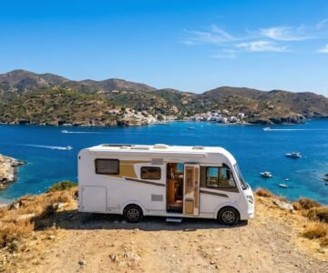 Autocaravana cerca del mar