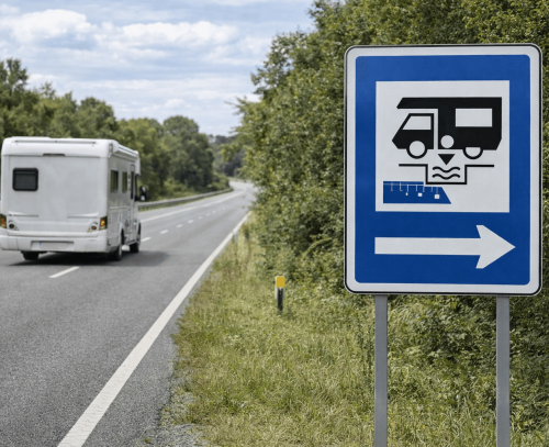 Table de Área de servicio para autocaravanas